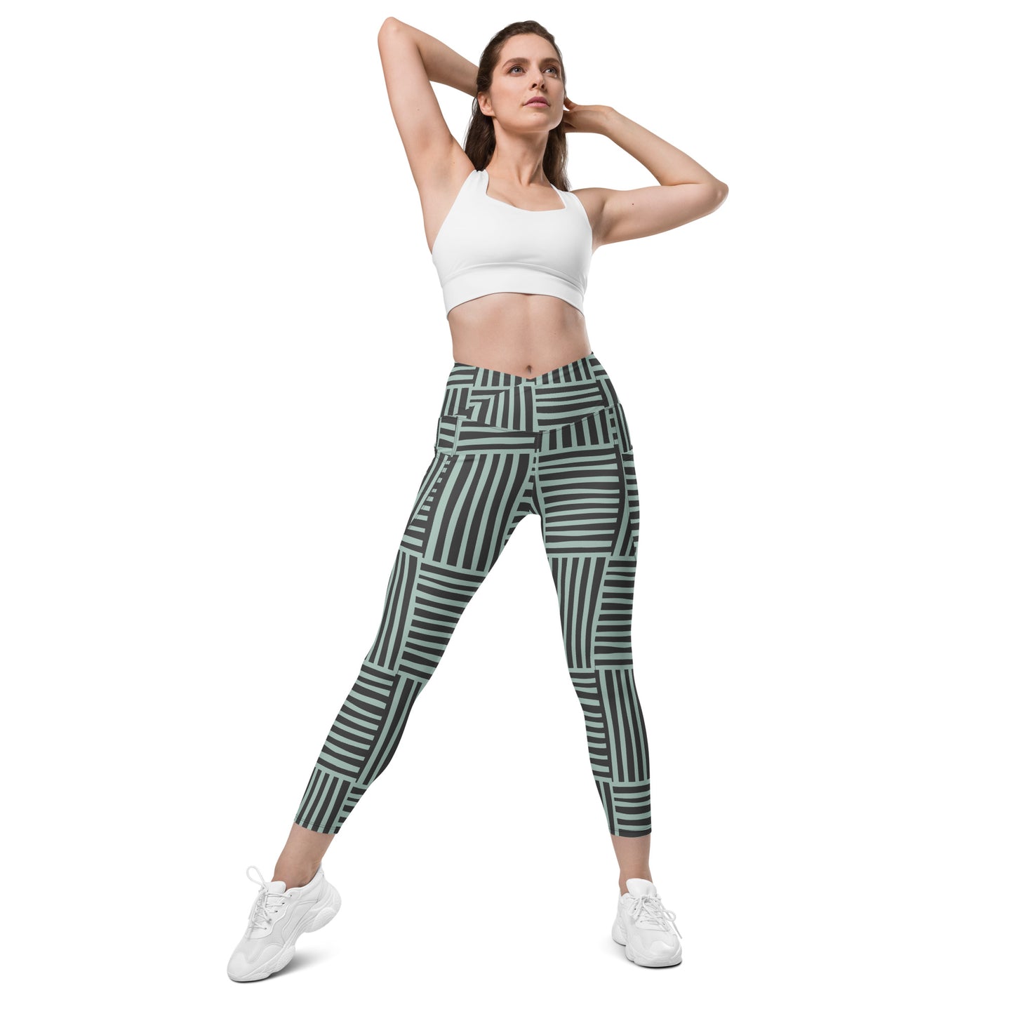 Stripette Crossover leggings