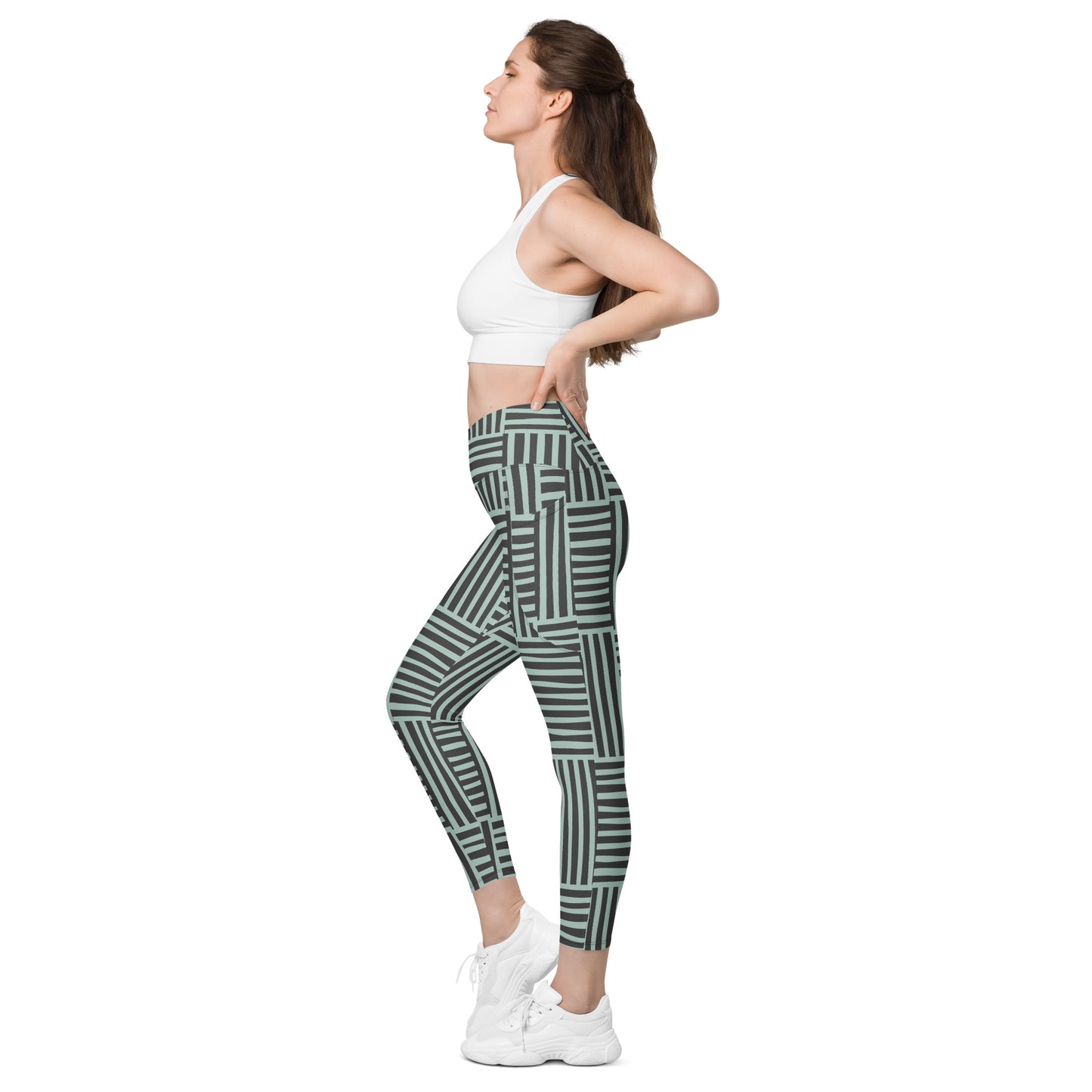 Stripette Crossover leggings