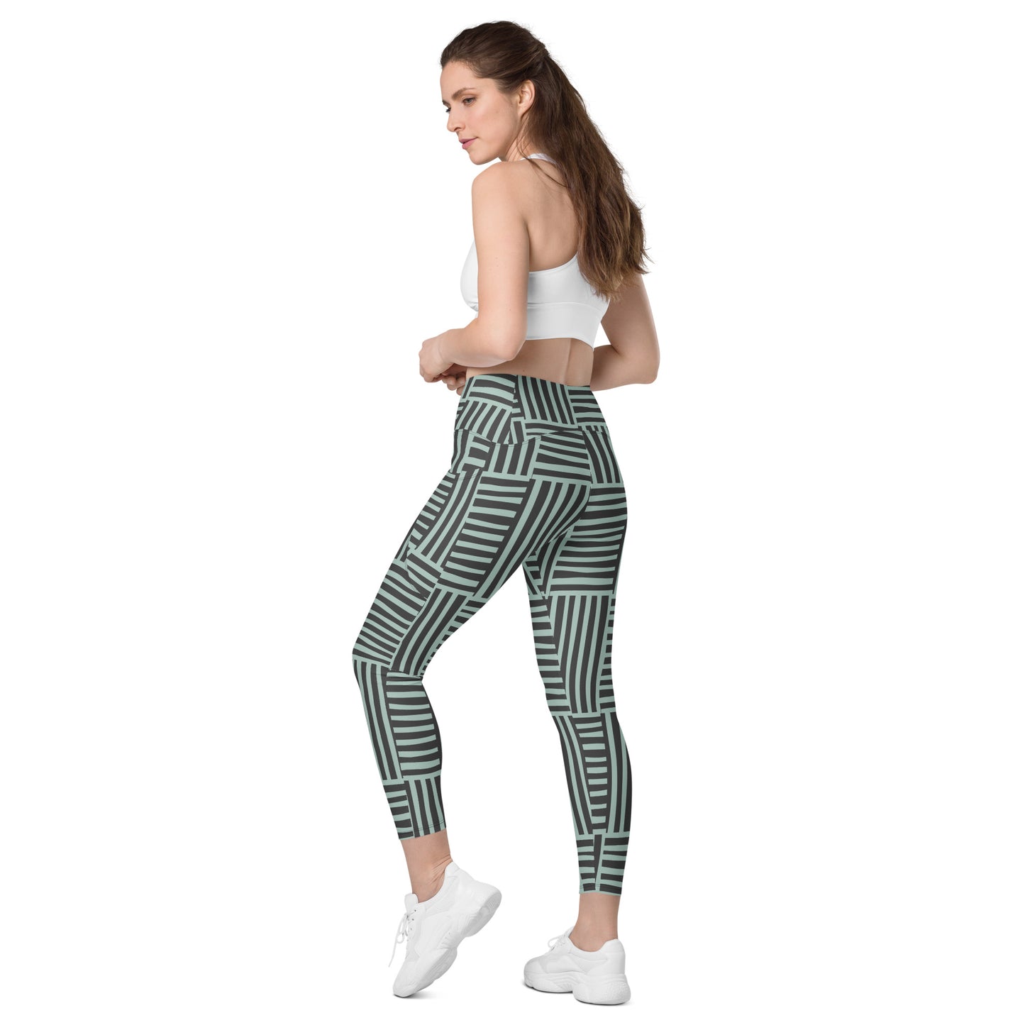 Stripette Crossover leggings