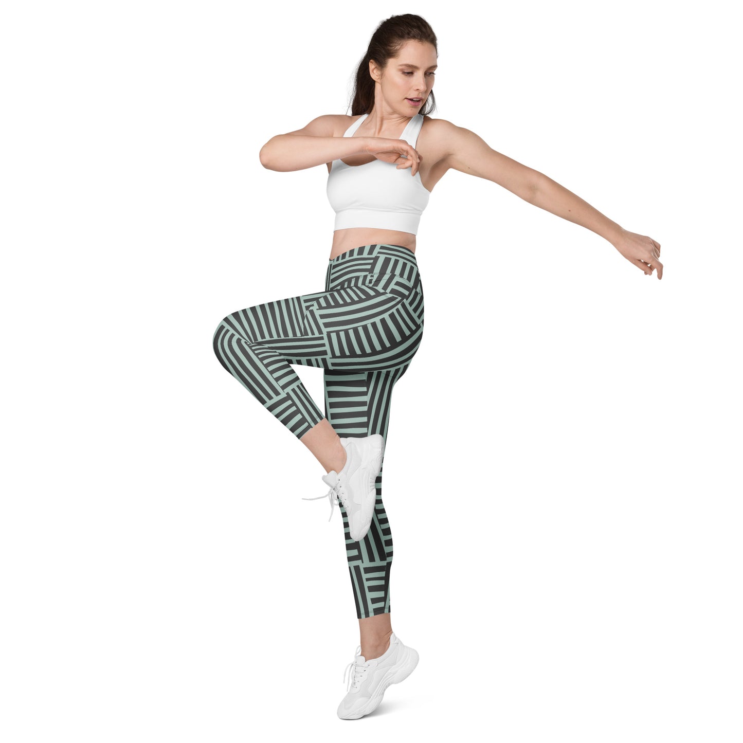 Stripette Crossover leggings