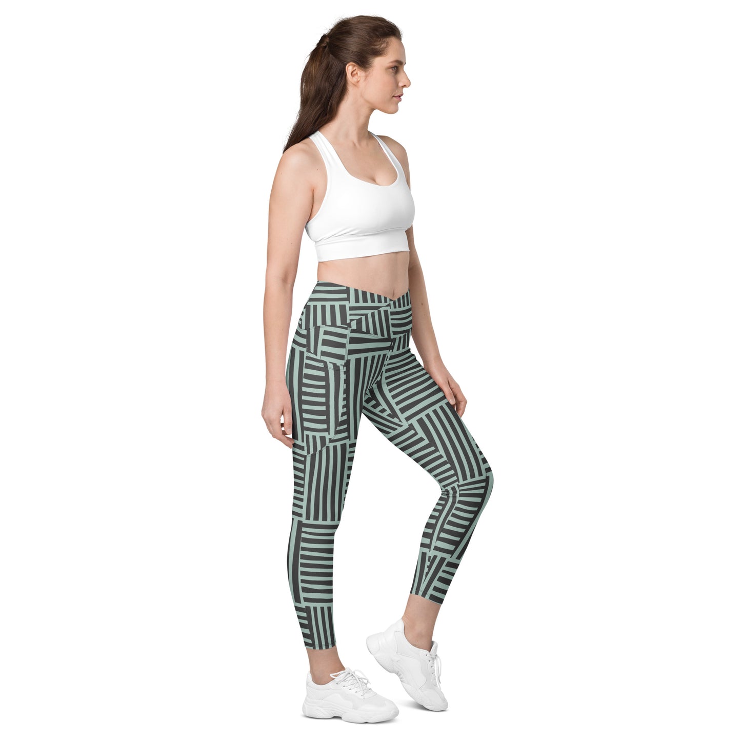 Stripette Crossover leggings